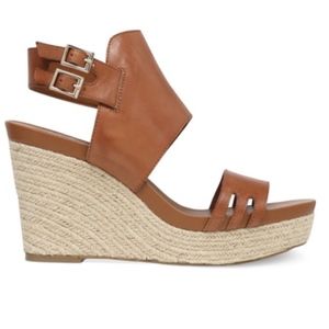 Vince Camuto Temperton Brown Leather Espadrille